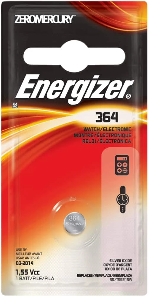 Energizer Silver Oxide 1-pk 365/363 SR621SW 1.5V / 1.5 Volt Button Cell Watch Battery 1 Energizer Silver Oxide 1-pk 365/363 SR621SW 1.5V / 1.5 Volt Button Cell Watch Battery