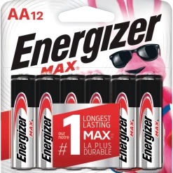 Energizer Max 12-pk AA Alkaline Batteries, Long Lasting, All Purpose