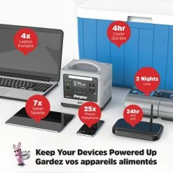 Energizer Arc 3 12V 300Wh Solar-Chargable Lithium-ion Portable Power Station -HUNTSHIELD store energizer arc3 portable power station 96091785 1cae 4fc7 997d 946bcdc8f17c