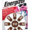Energizer 8-pk Size 312 1.4V / 1.4 Volt Zinc Hearing Aid Batteries, EZ Turn Lock, Long Lasting