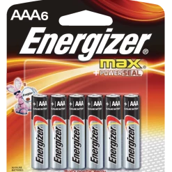 Energizer Max 6-pk AAA Alkaline Batteries, Long Lasting, All Purpose