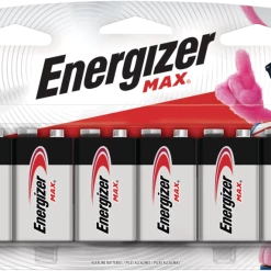 Energizer Max 6-pk 9V / 9 Volt Alkaline Batteries, Long Lasting, All Purpose