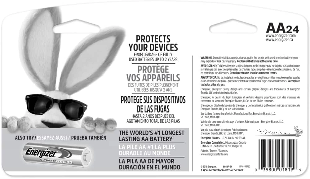 Energizer Max Alkaline AA Batteries, 24-pk 2 Energizer Max Alkaline AA Batteries, 24-pk - Image 2