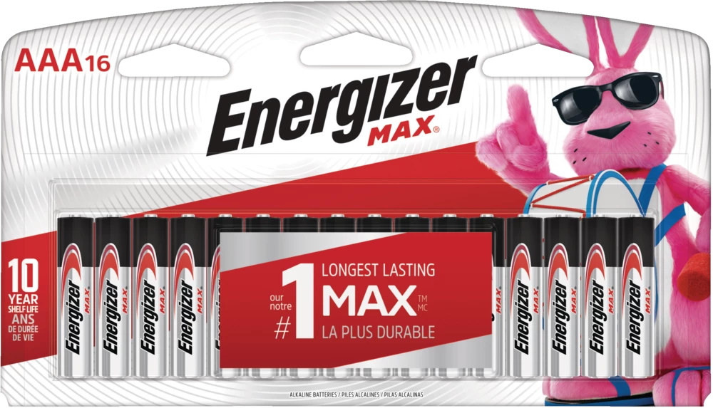 Energizer Max 16-pk AAA Alkaline Batteries, Long Lasting, All Purpose 1 Energizer Max 16-pk AAA Alkaline Batteries, Long Lasting, All Purpose