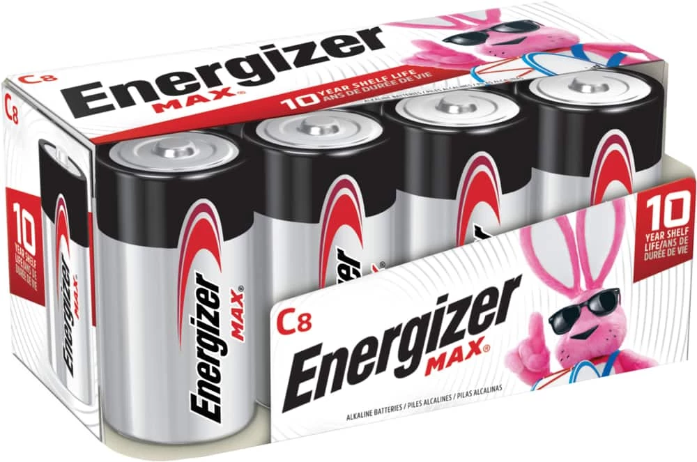 Energizer Max 8-pk C Alkaline Batteries, Long Lasting, All Purpose 1 Energizer Max 8-pk C Alkaline Batteries, Long Lasting, All Purpose
