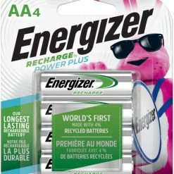 Energizer NH15BP-4 4-pk AA 2300 MAh NiMH Rechargeable Batteries, Pre-Charged, All Purpose