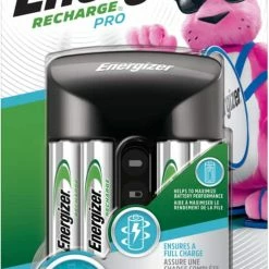 Energizer Recharge Pro CHPROWB4 AA /AAA Battery Chargerwith 4 AA NiMH Batteries