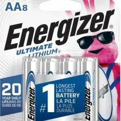 Energizer Ultimate Lithium 8-pk AA Batteries, Long Lasting, All Purpose