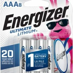 Energizer Ultimate Lithium 8-pk AAA Batteries, Long Lasting, All Purpose