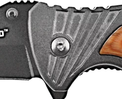 Huntshield LGSS-E632 Folding Knife W/ Wood Handle