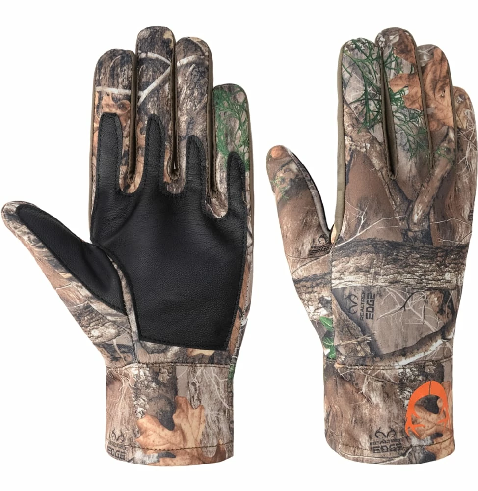 Huntshield Men's Marlin Midweight Hunting Gloves With Warm Fleece Lining, Non-SliP GriP, Camo 3 Huntshield Men's Marlin Midweight Hunting Gloves With Warm Fleece Lining, Non-SliP GriP, Camo - Image 3