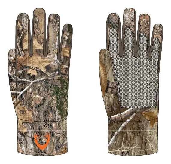 Huntshield Men's Marlin Midweight Hunting Gloves With Warm Fleece Lining, Non-SliP GriP, Camo 2 Huntshield Men's Marlin Midweight Hunting Gloves With Warm Fleece Lining, Non-SliP GriP, Camo - Image 2