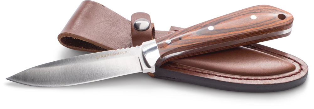 Huntshield Canadian Huntsman Knife W/ Brown Leather Sheath 1 Huntshield Canadian Huntsman Knife W/ Brown Leather Sheath