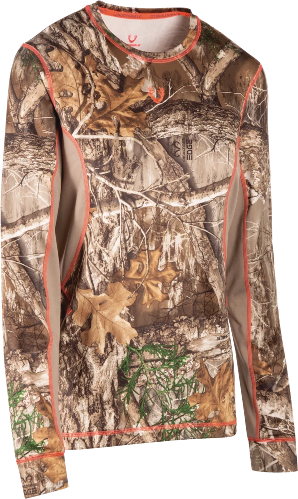 Huntshield Women's Base Layer Realtree Edge Top 2 Huntshield Women's Base Layer Realtree Edge Top - Image 2