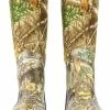Huntshield Women's WaterProof Comfortable NeoPrene Rubber Boots, Realtree Edge Camo