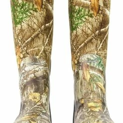Huntshield Women's WaterProof Comfortable NeoPrene Rubber Boots, Realtree Edge Camo