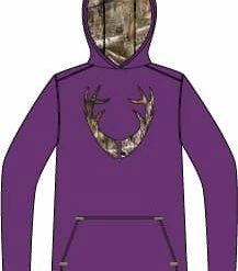 Huntshield Youth Pullover Hoodie With Pockets For Hunting/Hiking, PurPle/Camo -HUNTSHIELD store huntshield youth hoody girls purple small 1a89497f 80f4 4250 a62f 50d1d5a05c23