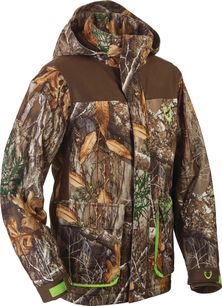 Huntshield Youth WaterProof Winter Hunting Parka/Jacket With Hood, Camo 1 Huntshield Youth WaterProof Winter Hunting Parka/Jacket With Hood, Camo