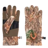 Huntshield Men's Midweight Stretch Fleece Hunting Gloves With Non-SliP GriP, Camo