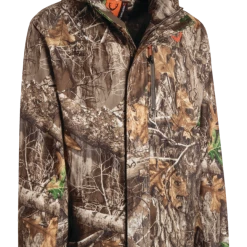Huntshield Men's Ranger Oversized WaterProof Breathable Hunting Hooded Rain Jacket, Camo