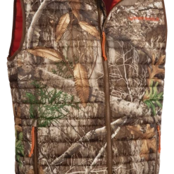 Huntshield Men's Stevie Packable Puffy Hunting Full-ZiP Vest With ZiPPered Pockets, Camo